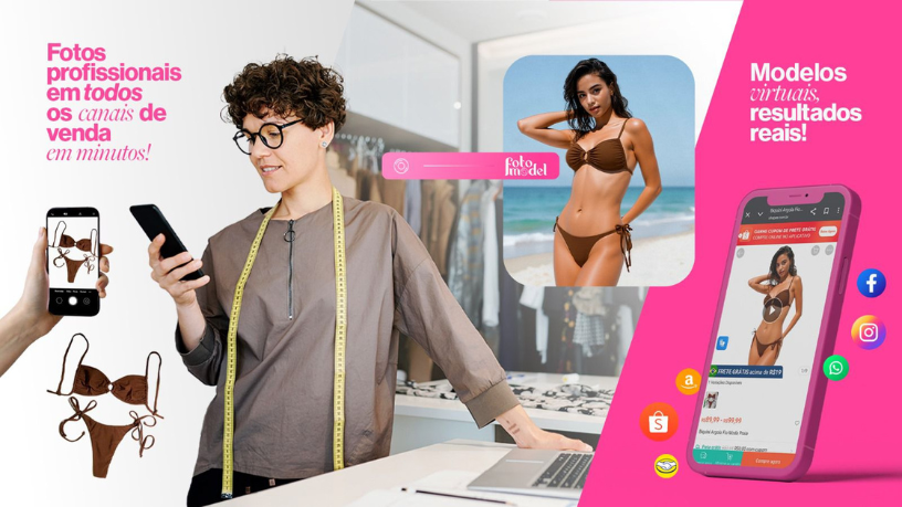 FotoModel aposta em um estilo futurista e funcional, combinando estética de alta performance com versatilidade visual.